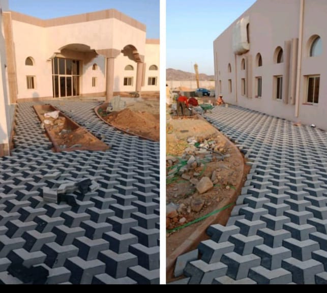 Hardscape works at Al-Luluah district, Jeddah
